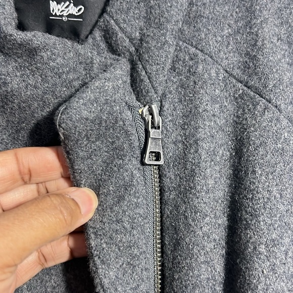 Mossimo Women's Wool Blend Lined Heavy Zipper Front Coat - Size Medium - Picture 5 of 9